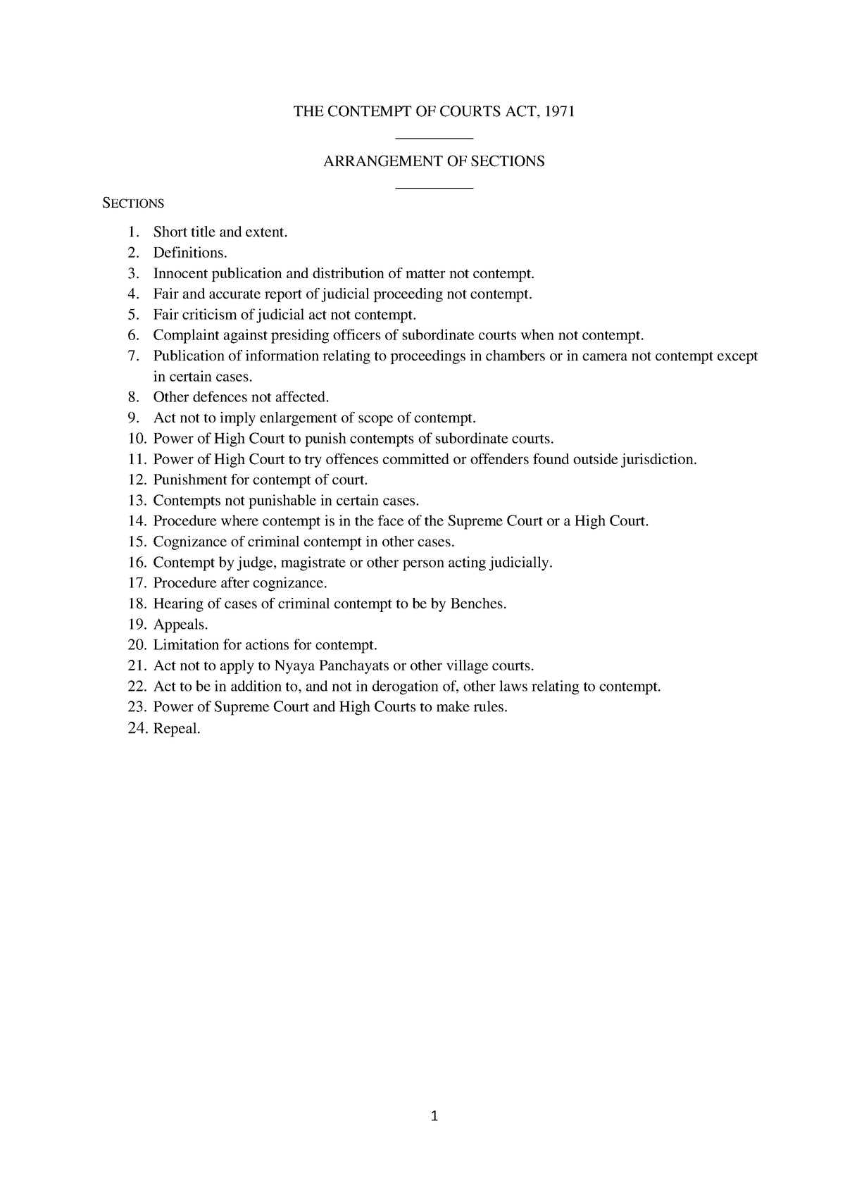 197170 THE CONTEMPT OF COURTS ACT 1971 ARRANGEMENT OF   Thumb 1200 1697 