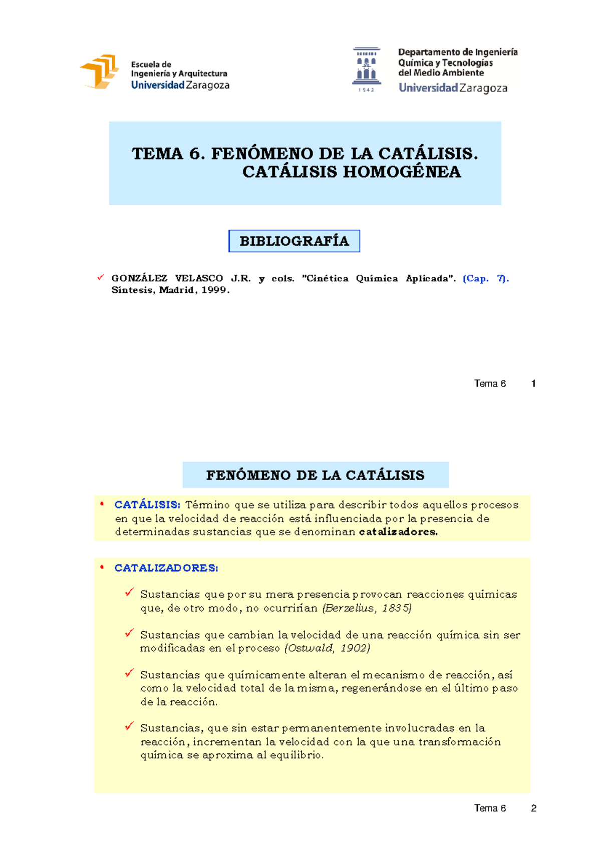 TEMA6-18 - Reacciones Quimicas Catalíticas - TEMA 6. FENÓMENO DE LA ...