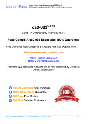 CYSA-002-V3 DUMP EDIT[ 4496] - CompTIA CS0-002 Exam CompTIA CySA+ ...