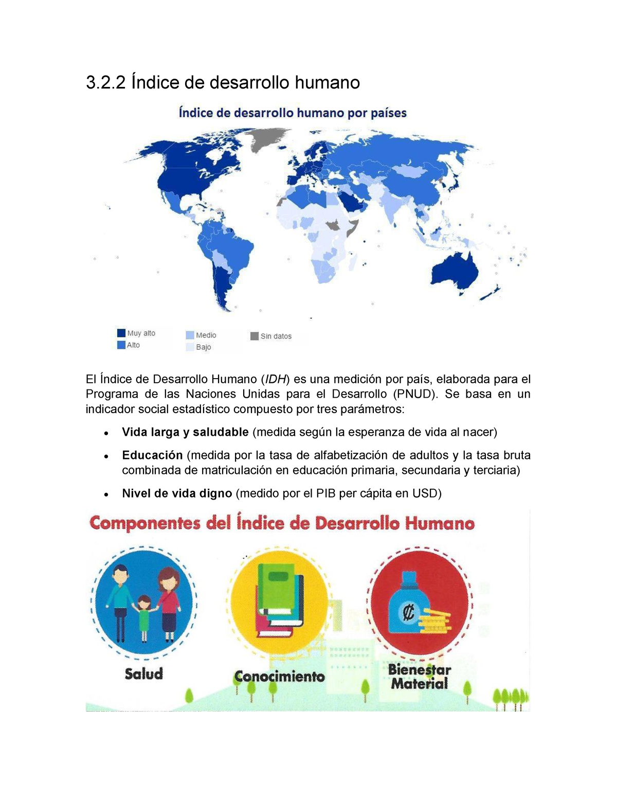 3.2.2 Índice De Desarrollo Humano - 3.2 Índice De Desarrollo Humano El ...