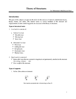 SA02-A - assignments - 2019 Structural Analysis Lecture Series SA02-A ...