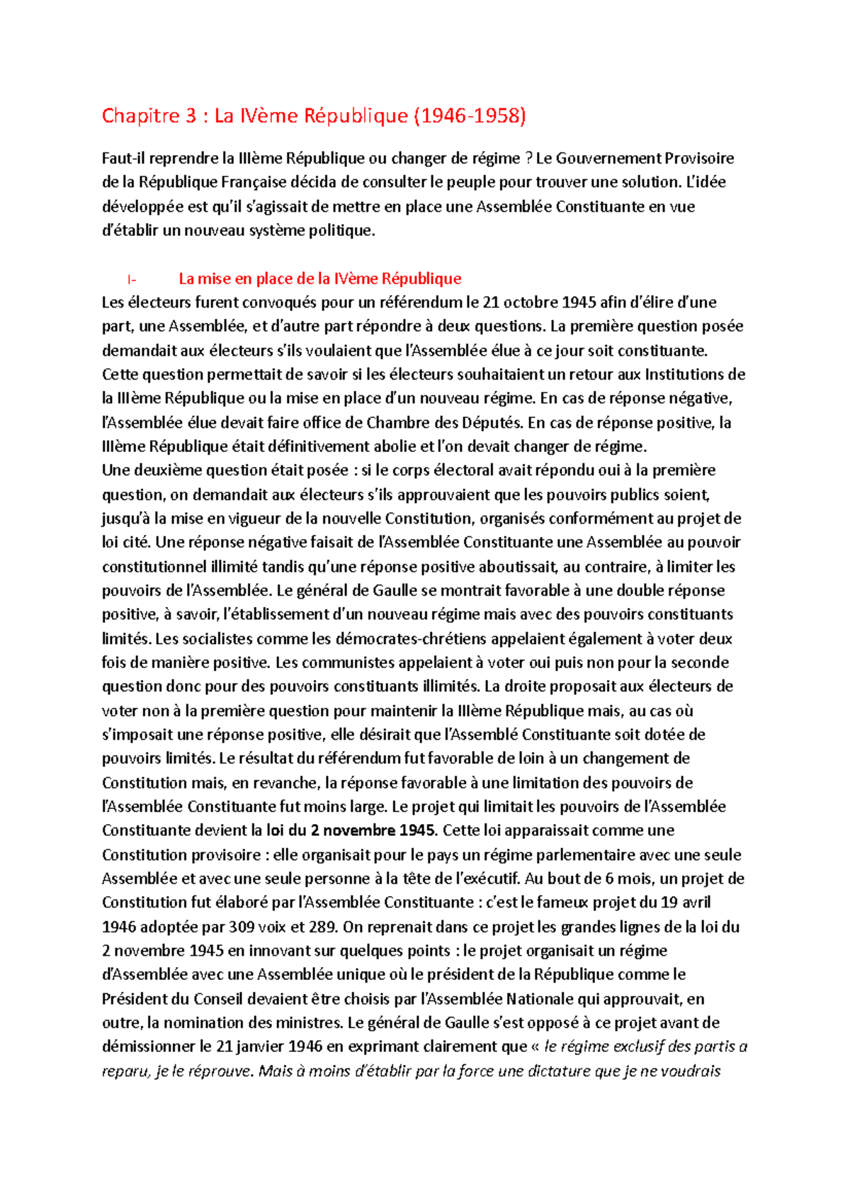 Sujet Dissertation Droit Constitutionnel L1 Semestre 1
