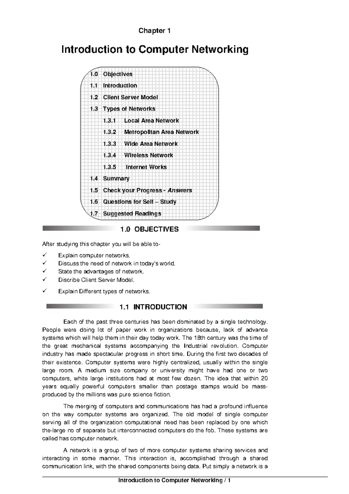 BCA221 Network Fundamentals1146 Chapter 1 Introduction to Computer