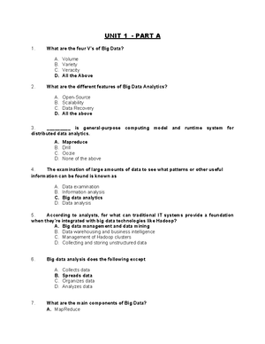 Answeer MCQs - Stream Processing (dfdg4543) - Edit - What is stream ...