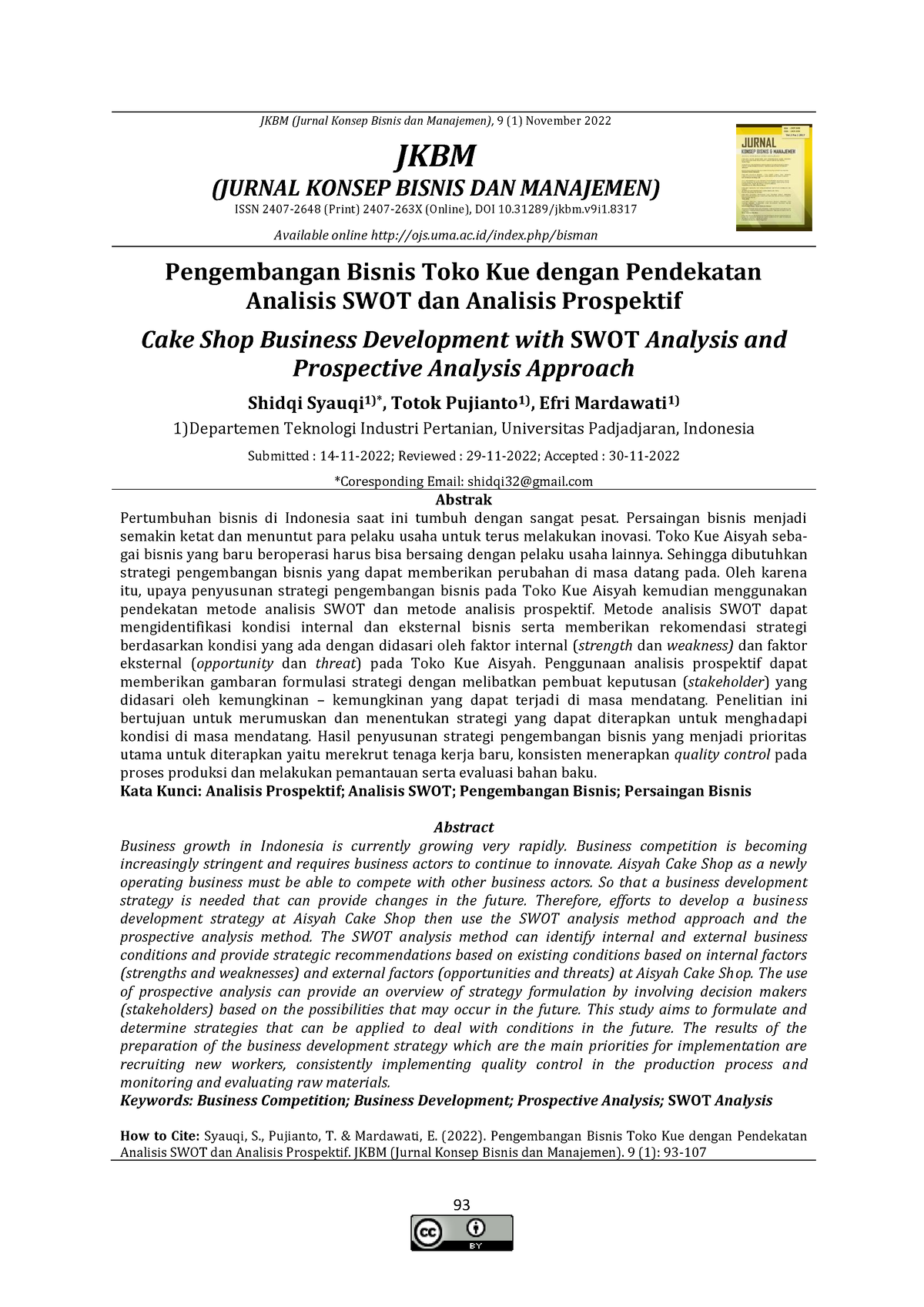 8 - JURNAL 1767 3511 1 SM - JKBM (Jurnal Konsep Bisnis Dan Manajemen ...