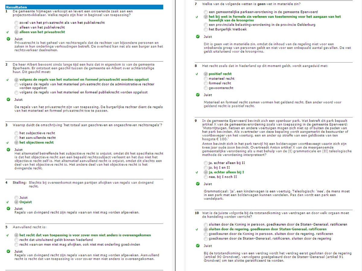 Oefentoets, P3 Recht 1, Basisboek Recht - P3 Recht 1 - Studeersnel