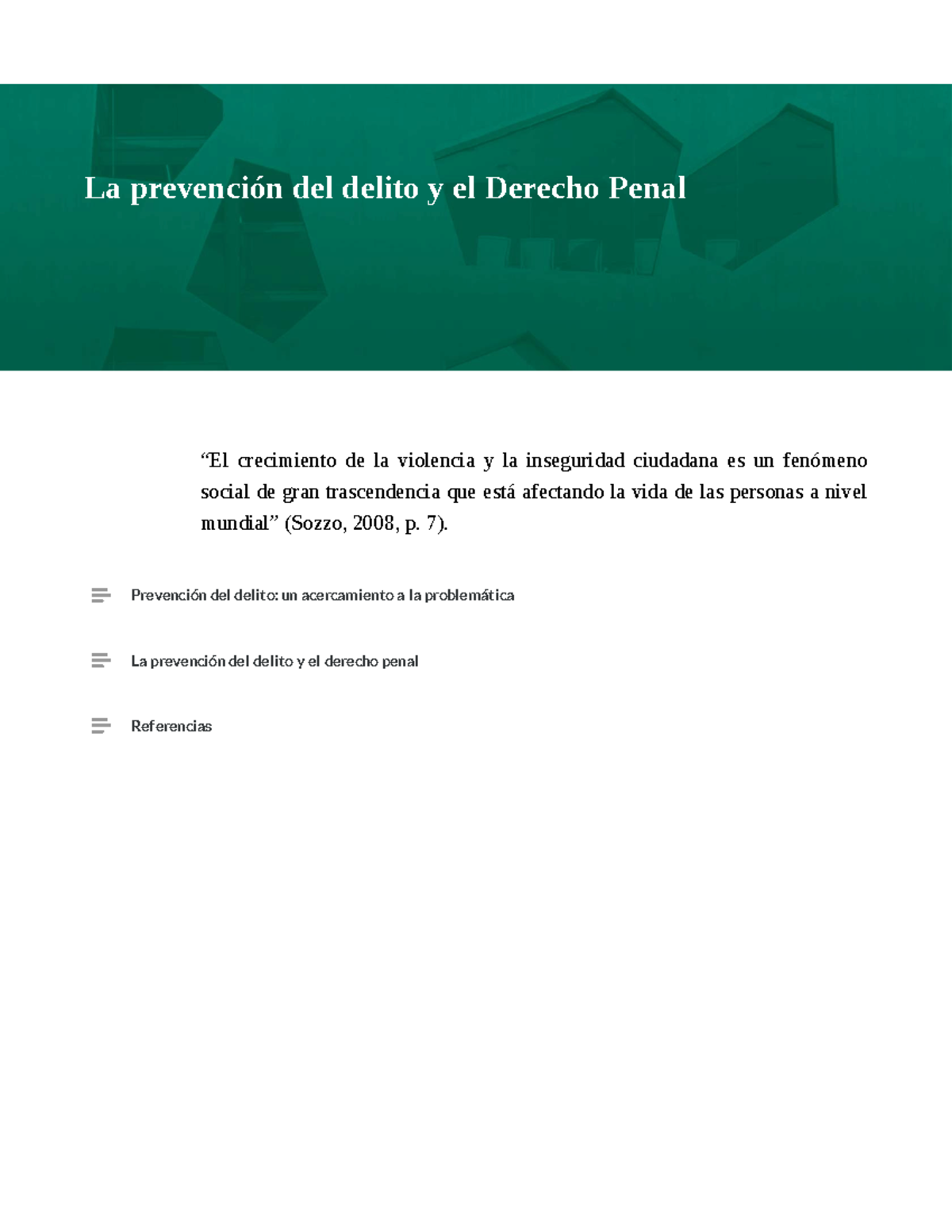 1. La prevención del delito y el Derecho Penal - “El crecimiento de la ...