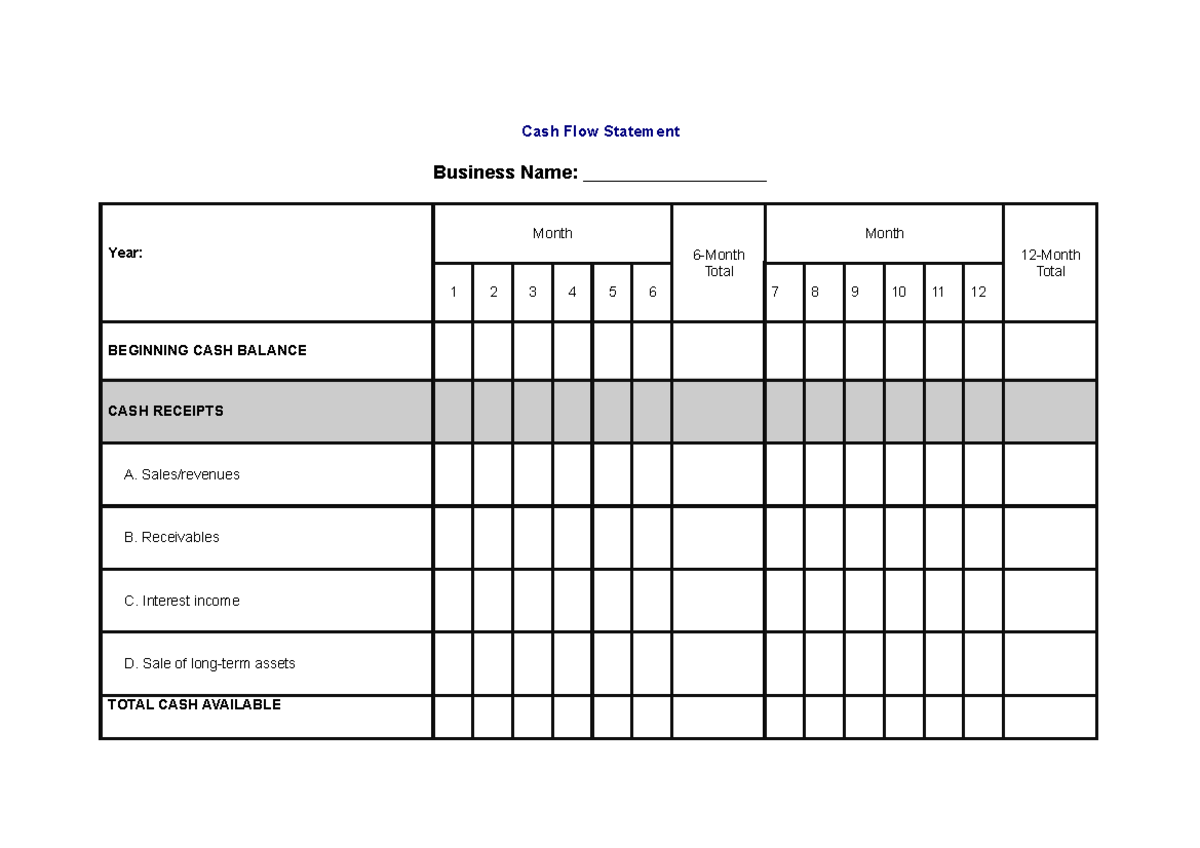 Cash Flow Statement - Mr. Awa John Accounting Lec - Cash Flow Statement ...