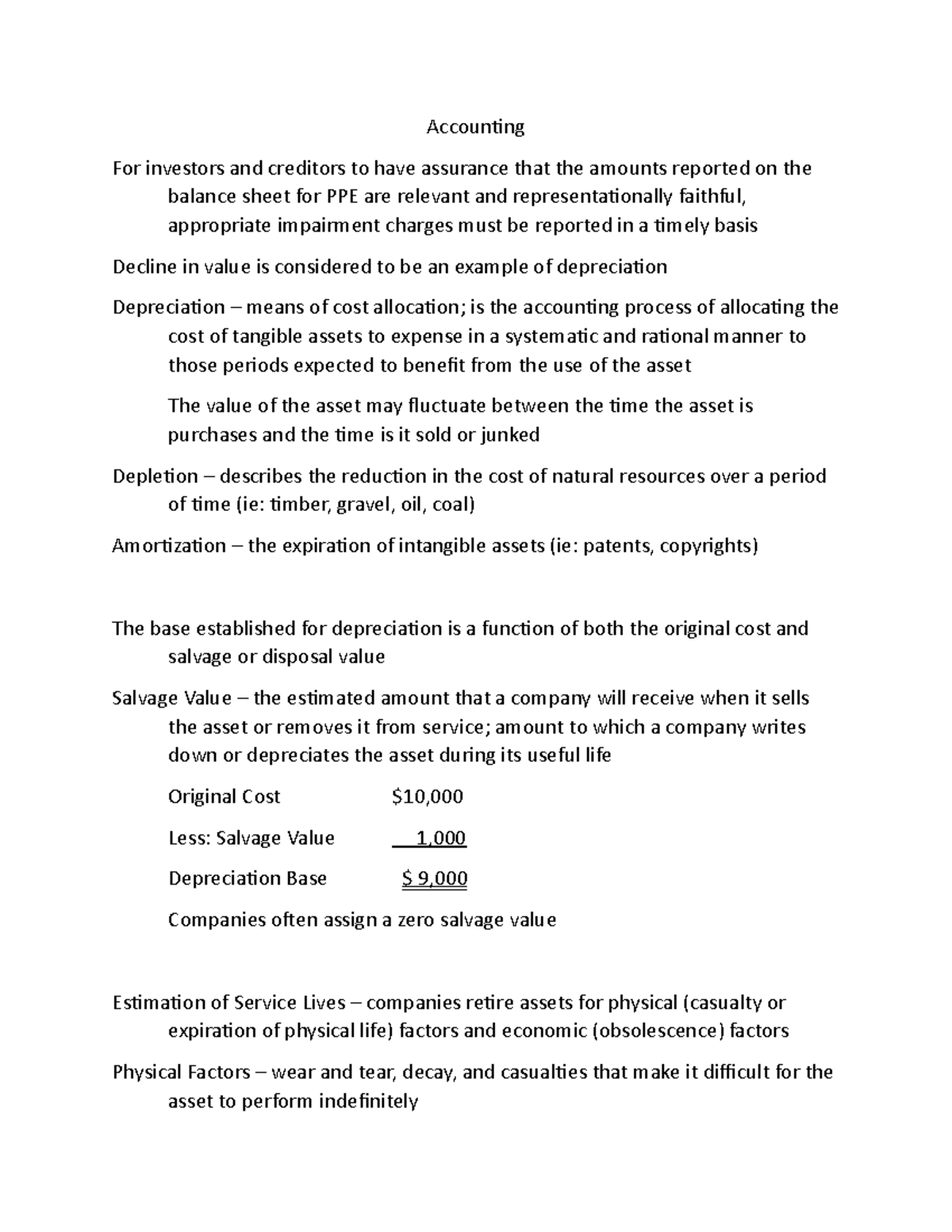 Chapter 11 Accounting For investors and creditors to have assurance