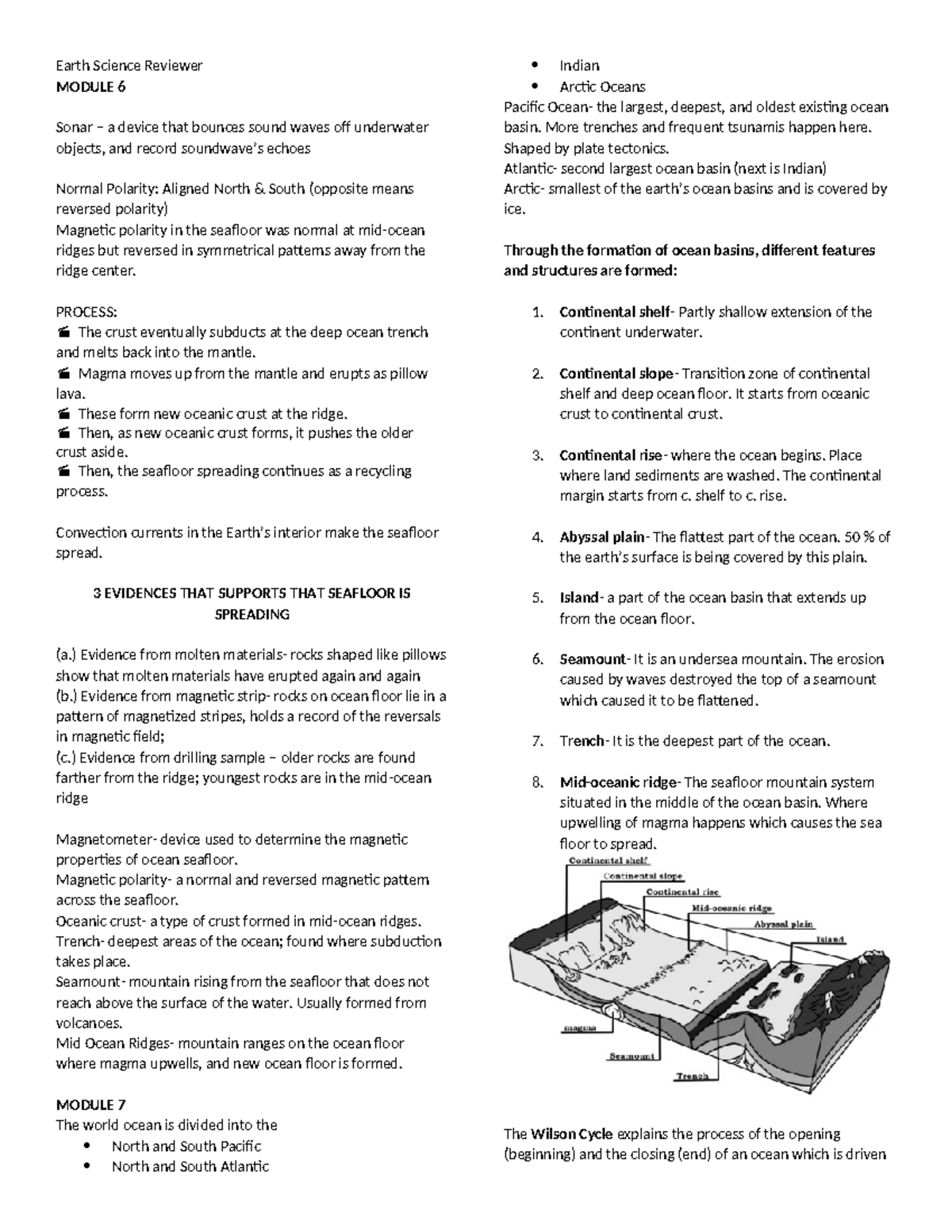 Earth Science Reviewer - Earth Science Reviewer MODULE 6 Sonar – a ...
