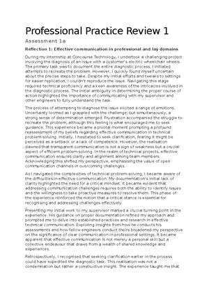 Draft Reflection Feedback - PPR1 Draft Reflection Feedback: Simone ...