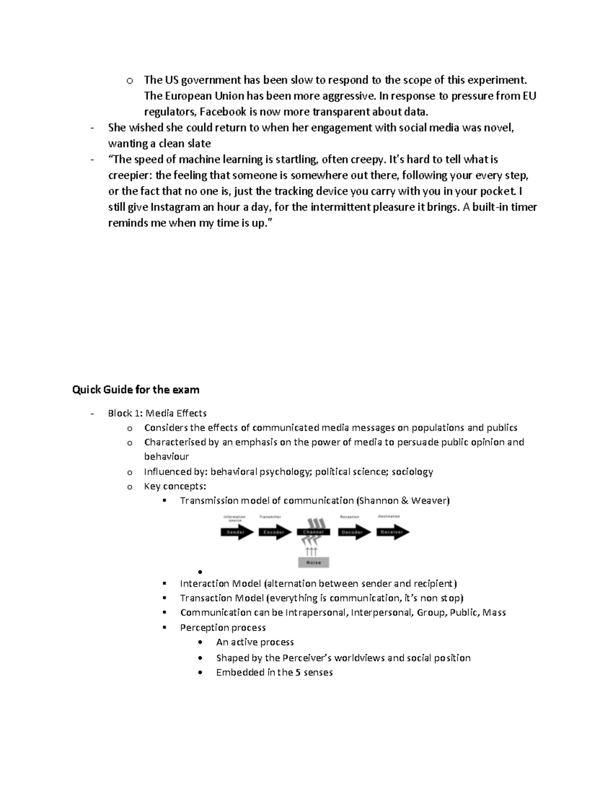 NM1101E Notes Concept Brief - o The US government has been slow to ...