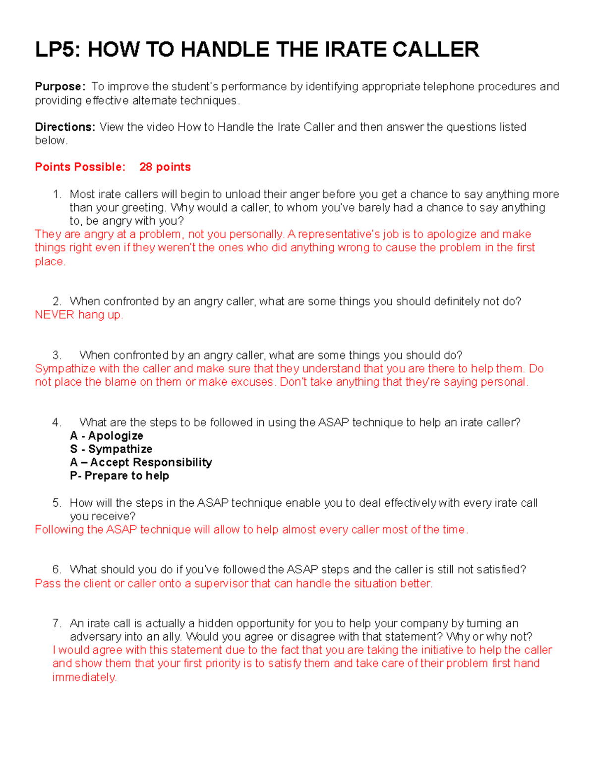 How to Handle the Irate Caller - Mikaela Christianson - LP5: HOW TO ...