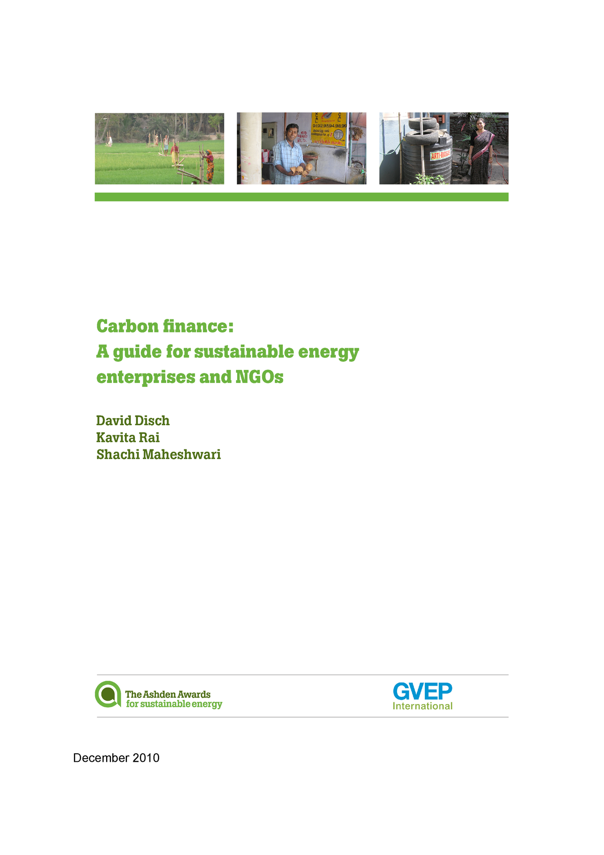 Carbon finance guide 0 - environmental concervation. A collective ...