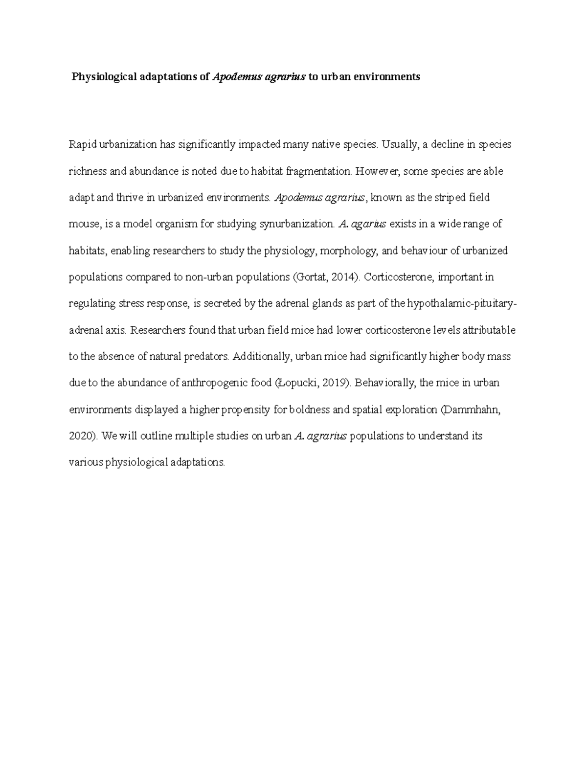 term-paper-proposal-physiological-adaptations-of-apodemus-agrarius