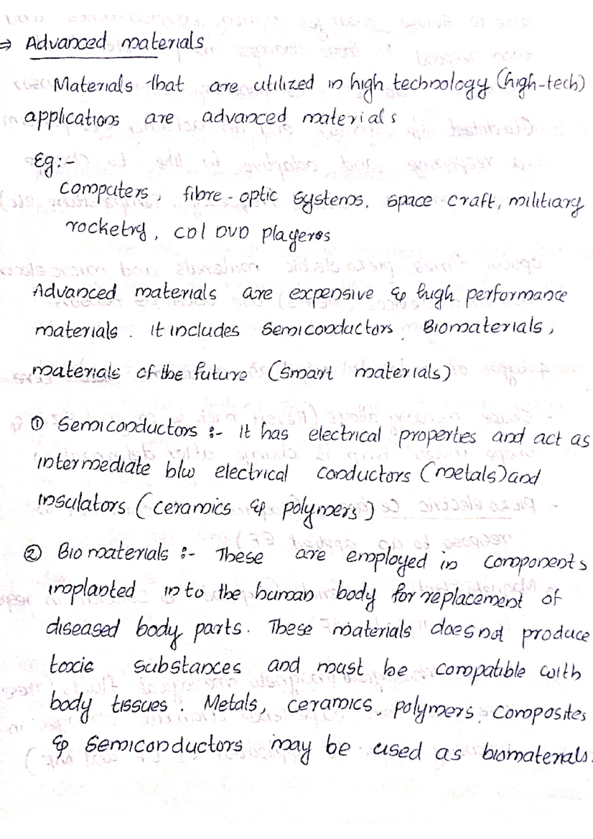 Advanced materials Material Science Studocu