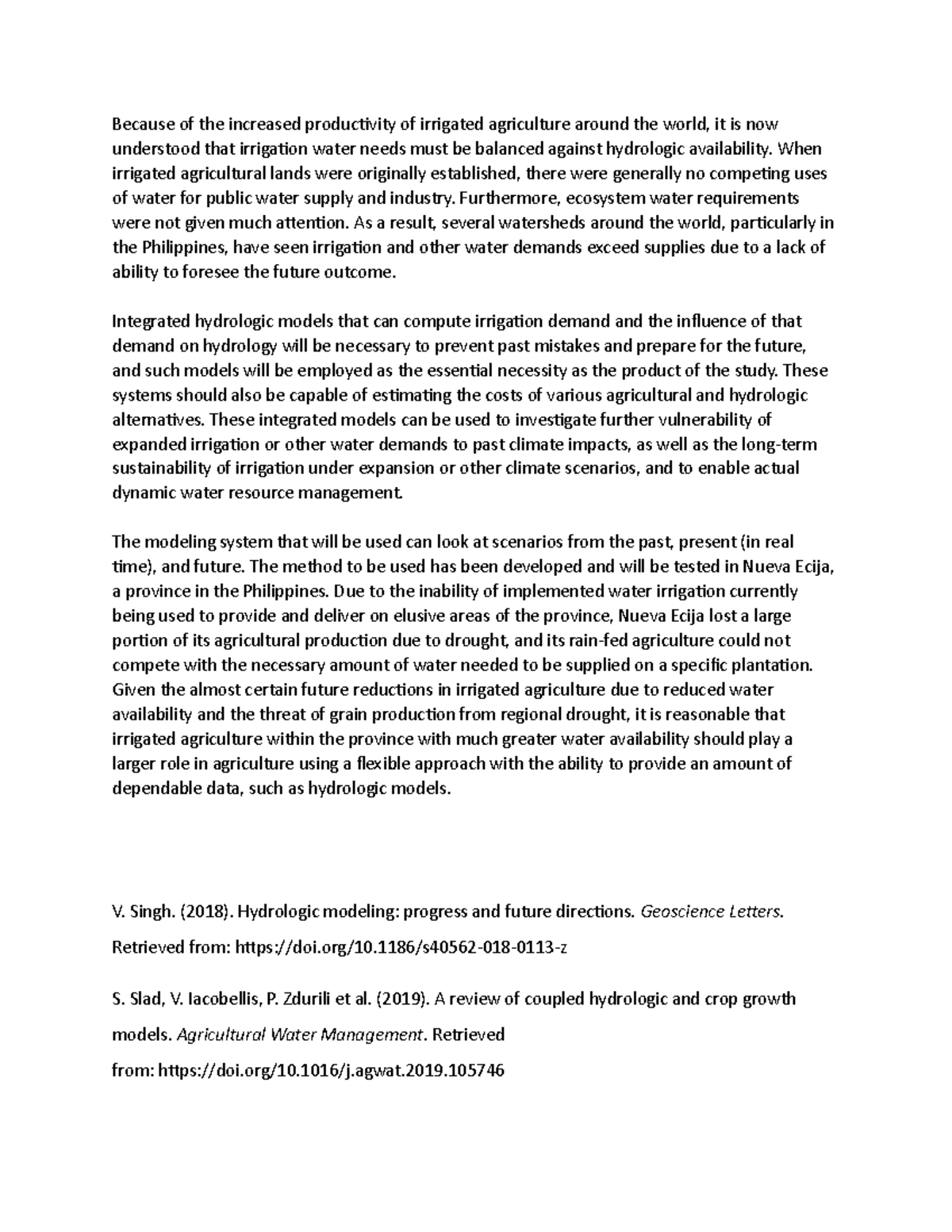 Hydrologic Model using integrated softwares - Because of the increased ...