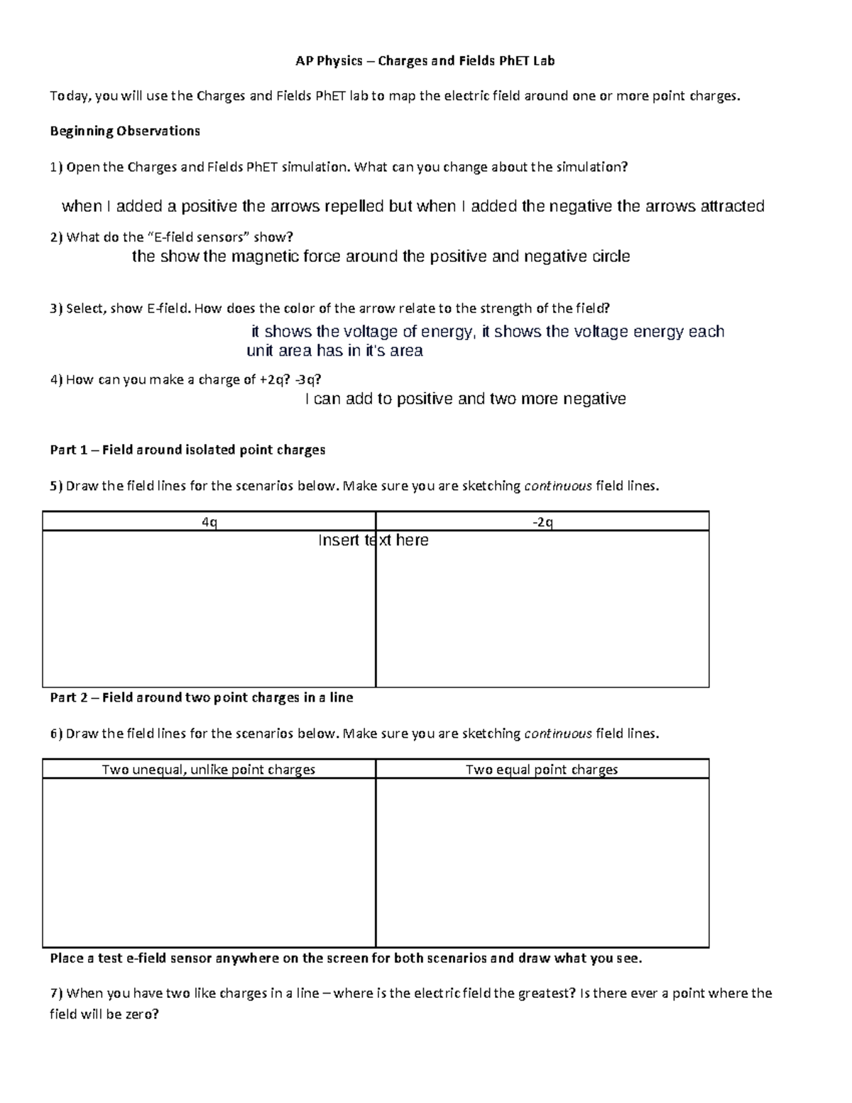 E27c02495846 cea41f0fc908129 b853e - AP Physics – Charges and Fields ...
