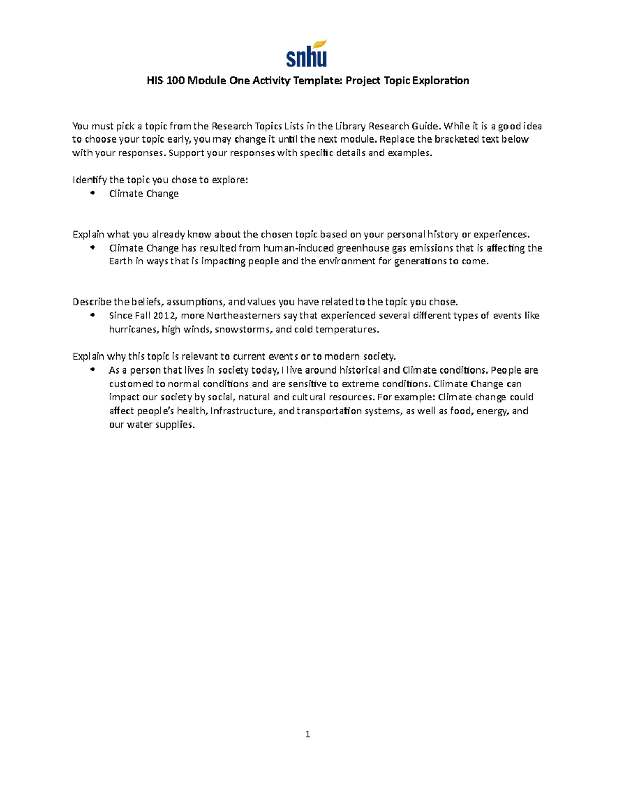 HIS+100+Module+One+Activity+Template - HIS 100 Module One Activity ...