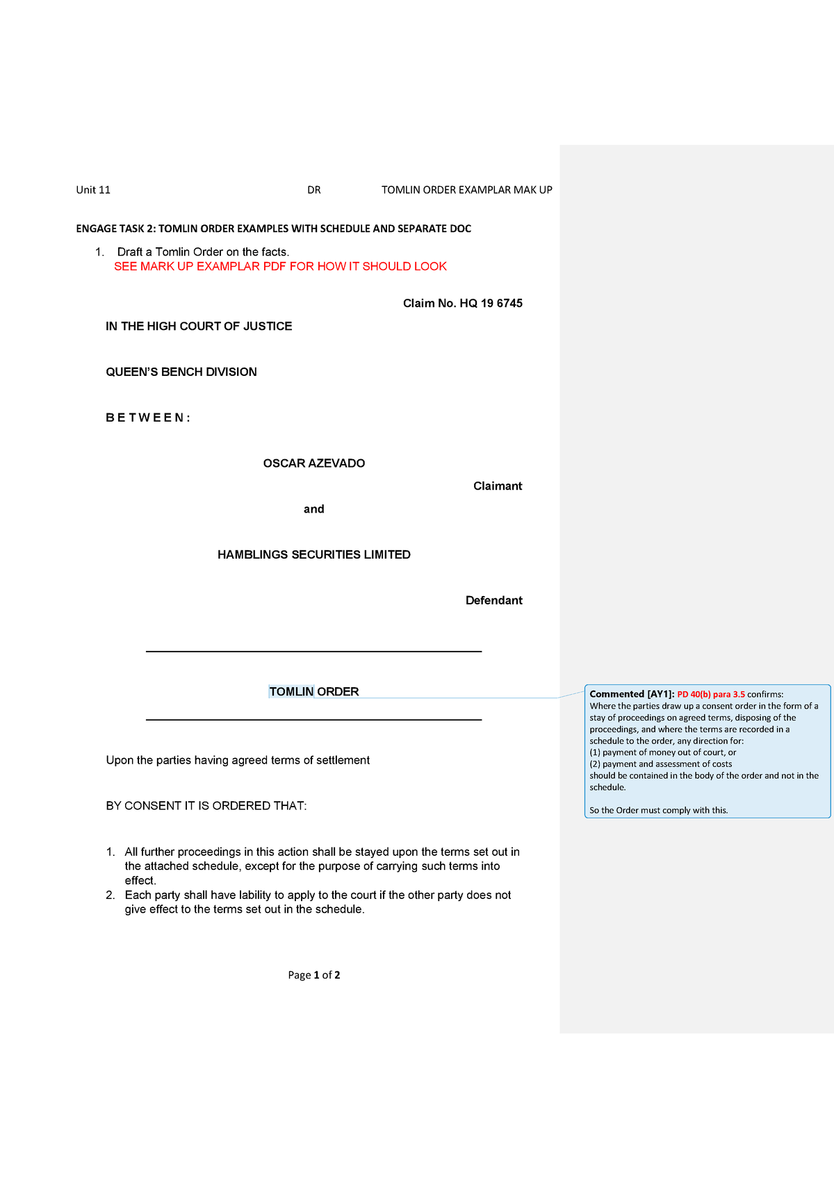 dispute-resolution-unit-11-tomlin-order-examplar-annotated-unit-11-dr