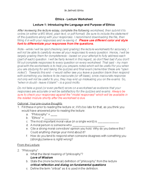 Worksheet - Lecture 7 - Beyond Egoism - Sp2020 - Worksheet for Lecture ...