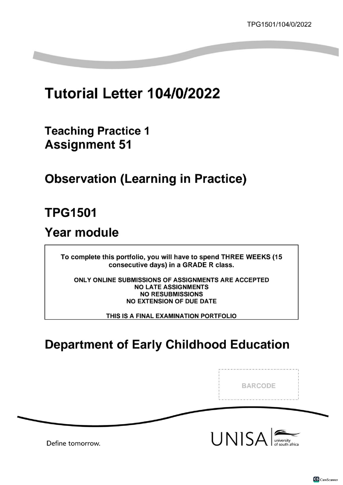 104 2022 0 B A Portfolio Of Teaching Practice TPS2602 Studocu   Thumb 1200 1697 