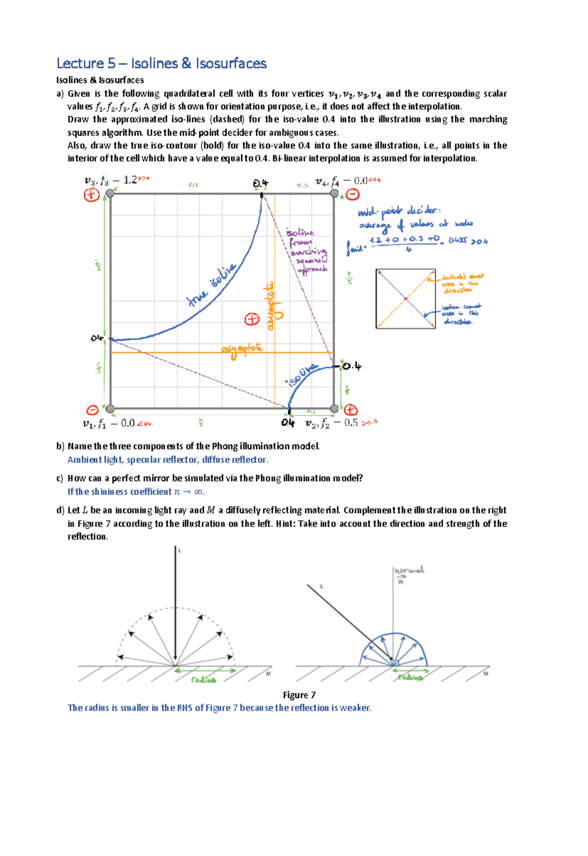 Sample questions Lecture 5 Solution - Lecture 5 – Isolines ...