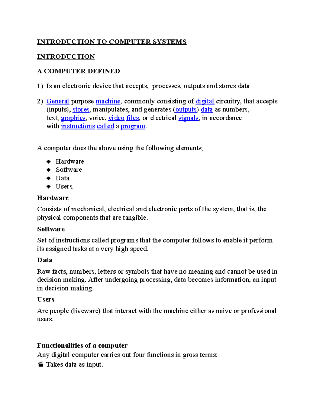 Introduction%20to%20comp%20systems-1 - INTRODUCTION TO COMPUTER SYSTEMS ...