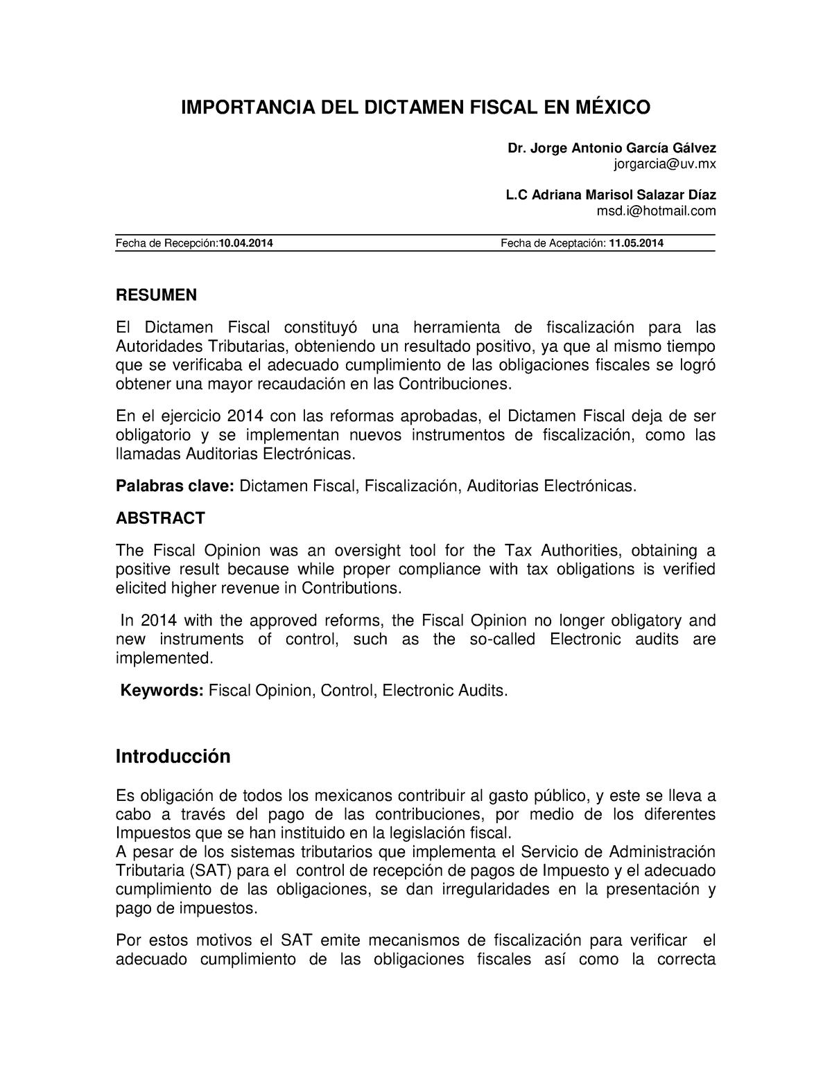 La Importancia Del Dictamen Fiscal En Mexico Dr Jorge Antonio García
