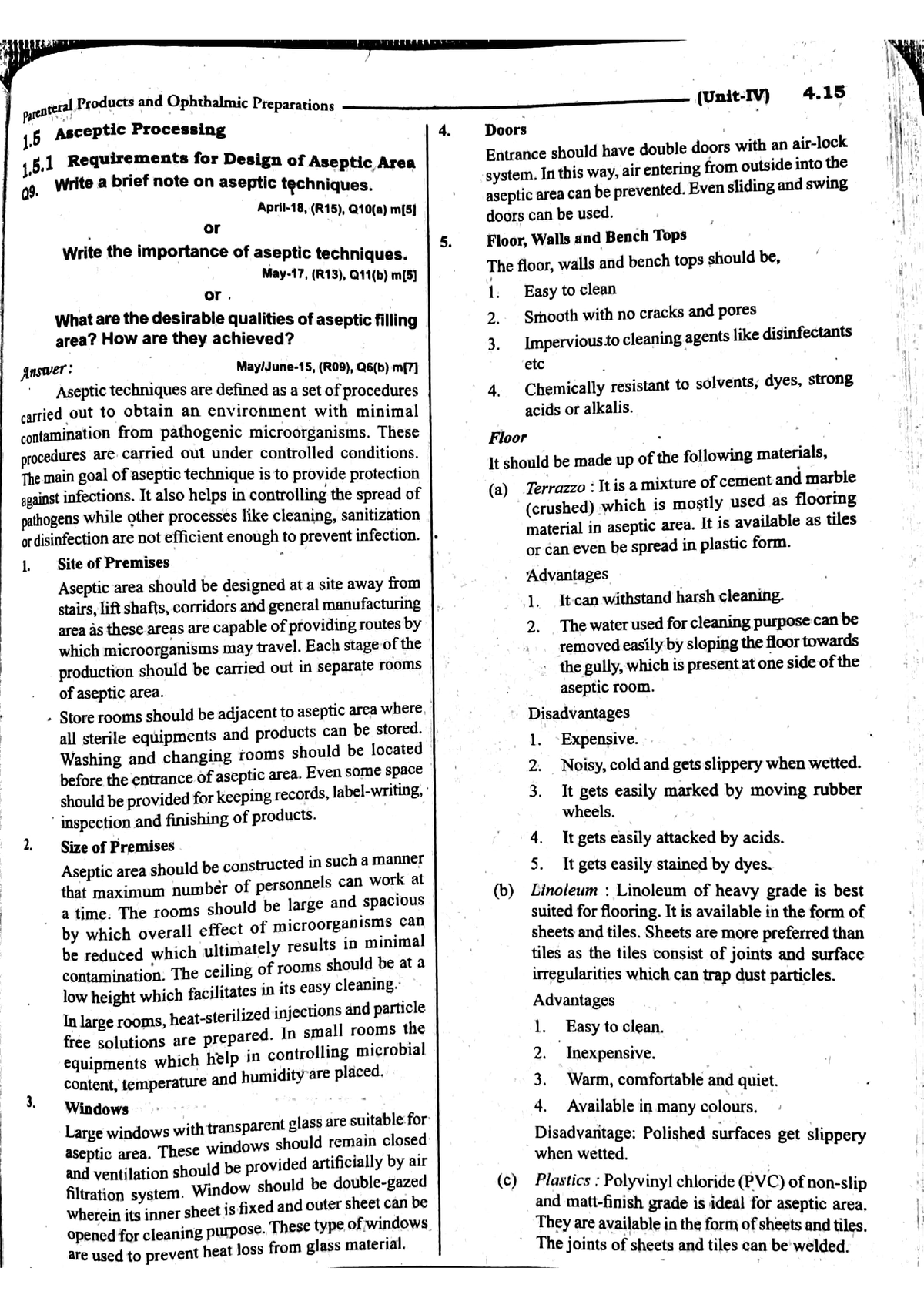 Aseptic Processing-Formulative lecture notes - Pharmacy - Studocu