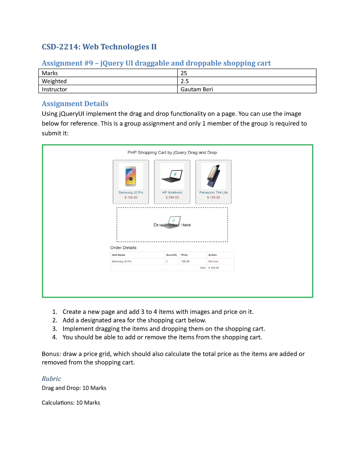 web development assignment 2