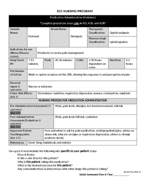 Med-Surg 1 and 2 Clinical Paperwork(6) - SCHOOL OF NURSING Weekly ...