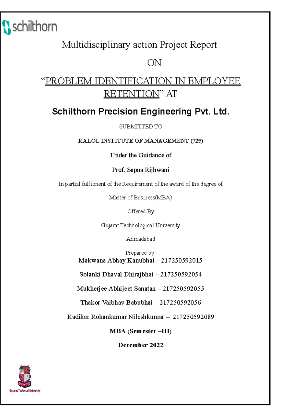 MAP Report 04.02.23 on PI employee retention - Multidisciplinary action ...
