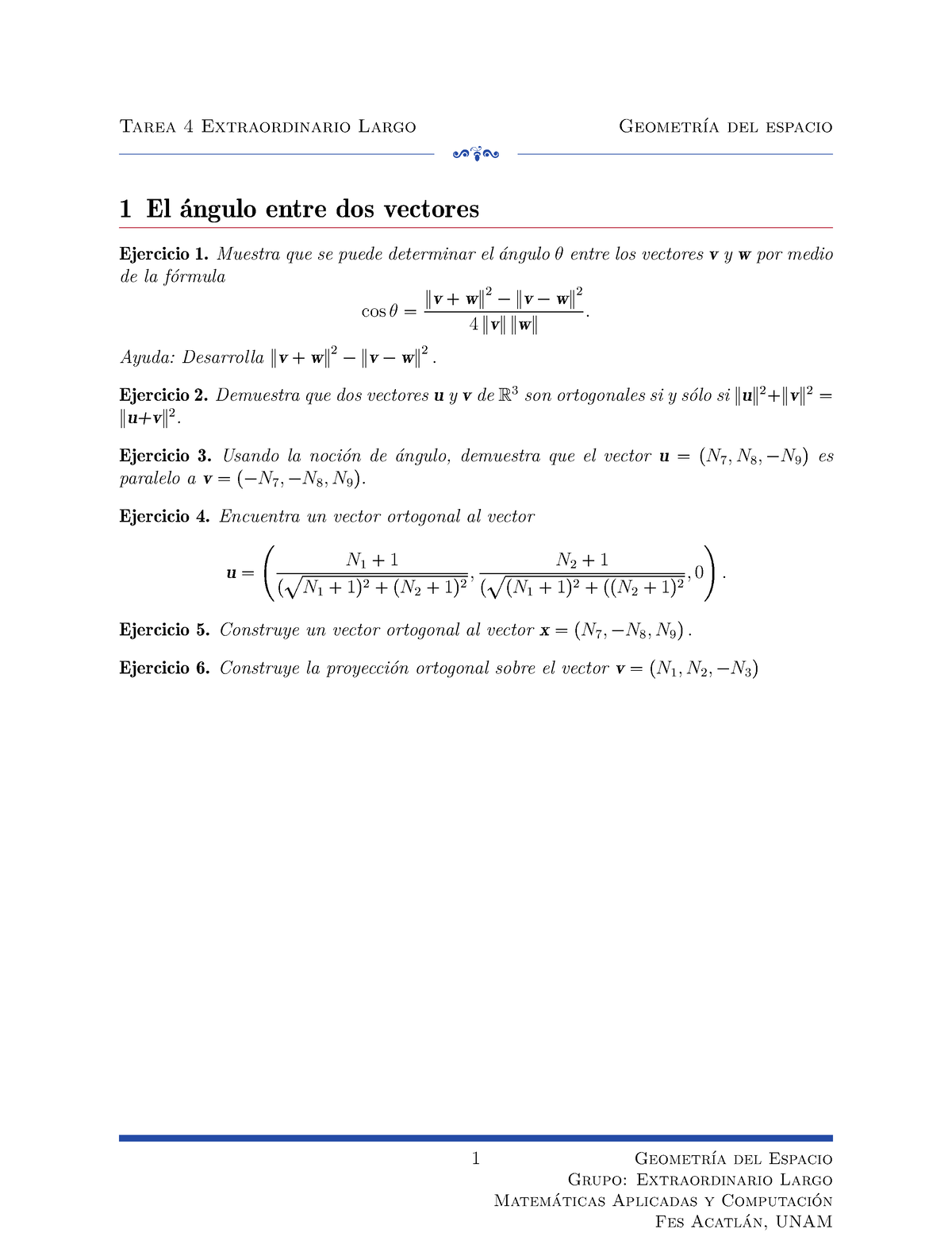 T4 - EJERCICIOS DE LOS VECTORES UNITARIOS - Tarea 4 Extraordinario ...