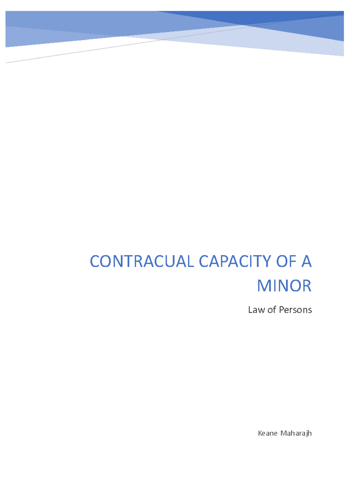 contractual-capacity-of-a-minor-laws1012-wits-university-studocu