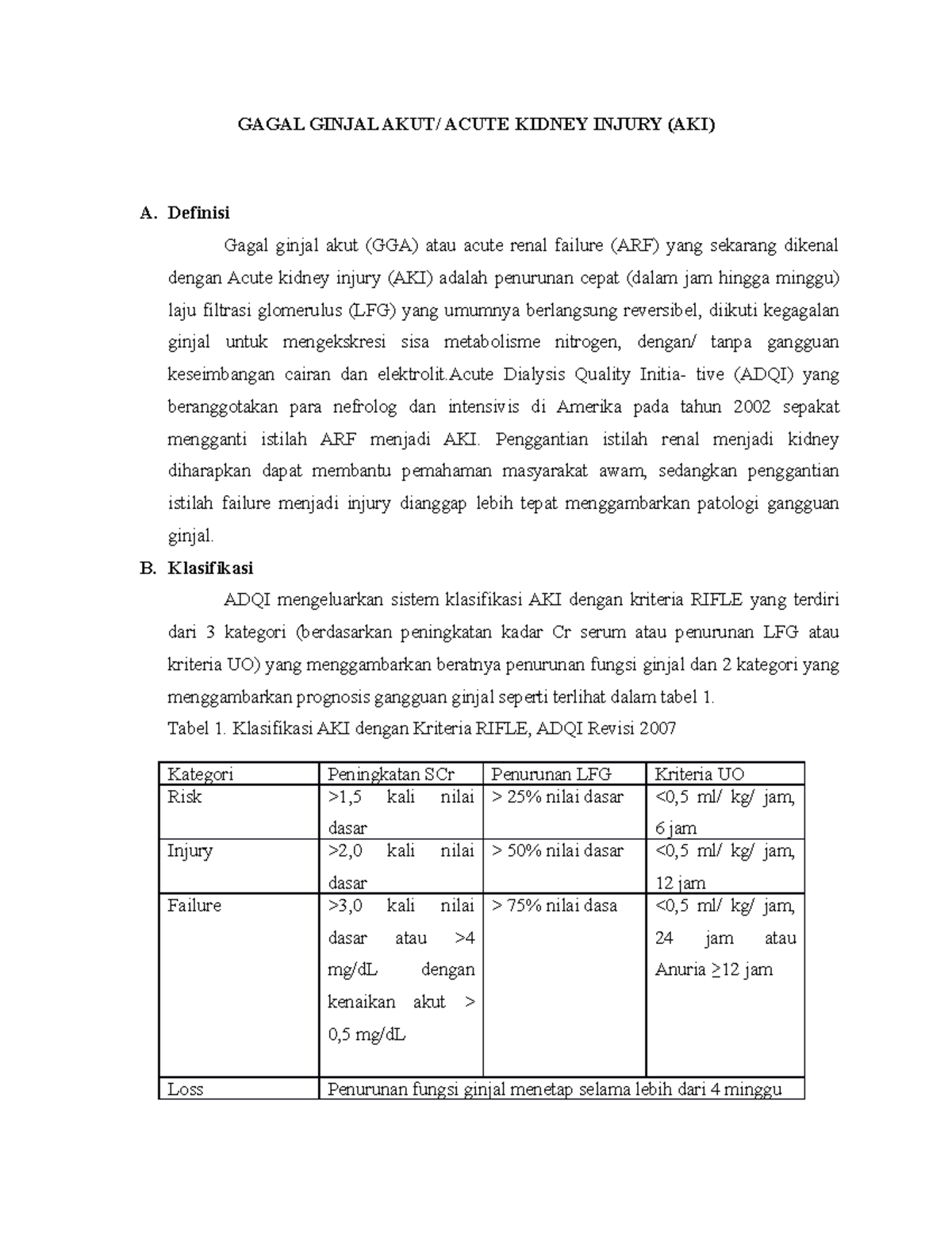 19 NOV Epidemiologi Gagal Ginjal AKUT - GAGAL GINJAL AKUT/ ACUTE KIDNEY ...