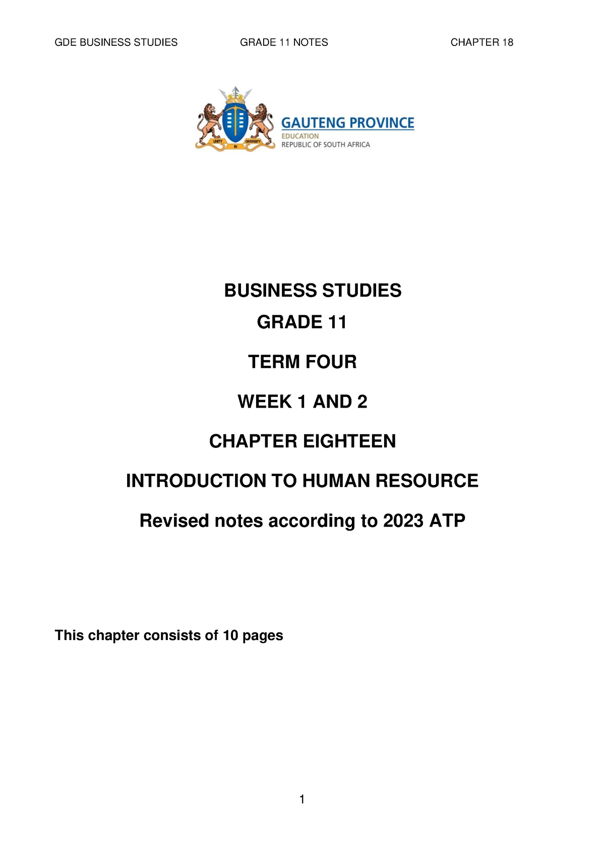 business presentation grade 11 notes