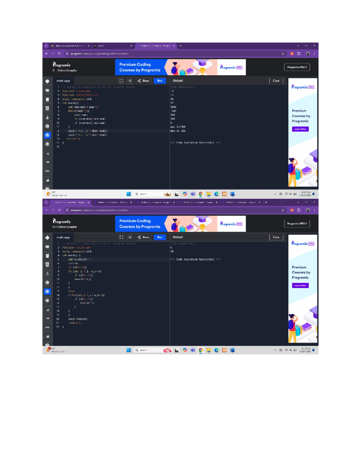 Lab2-c++ - c++ lab - Programiz Premium Coding Programiz PRO Programiz ...