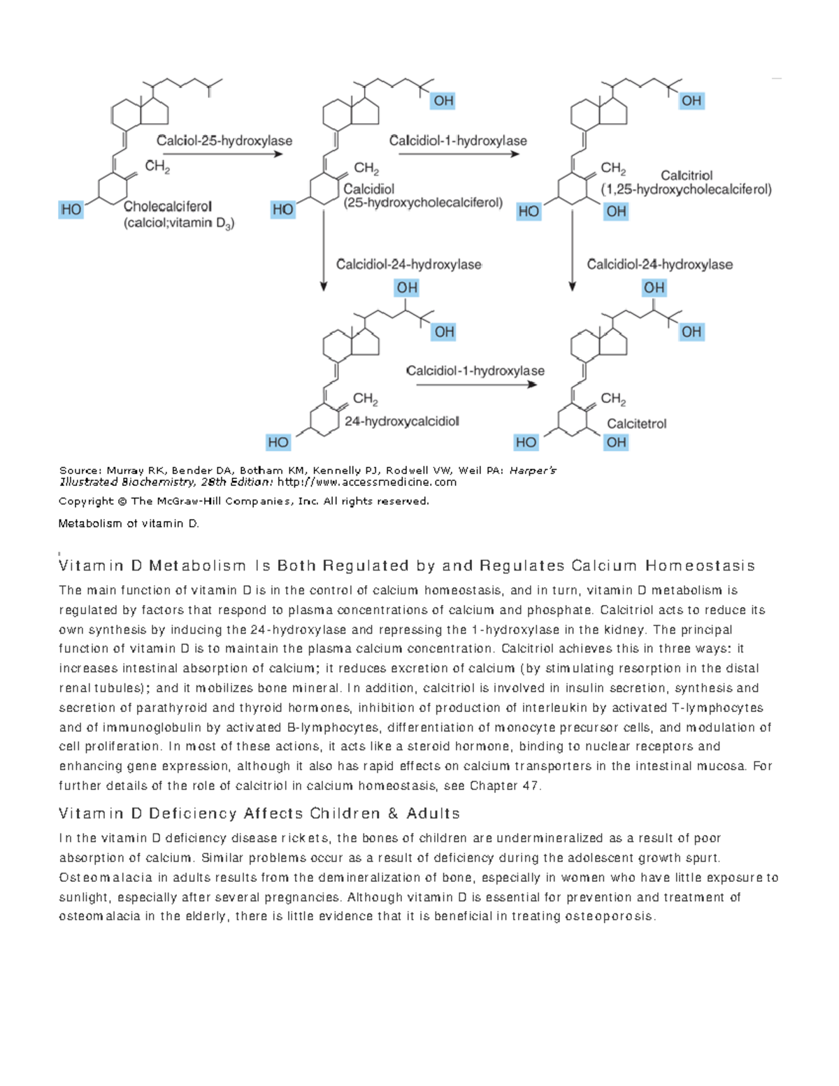 Harpers illustrated biochemistry 28th edition 105 - Met abolism of vit ...