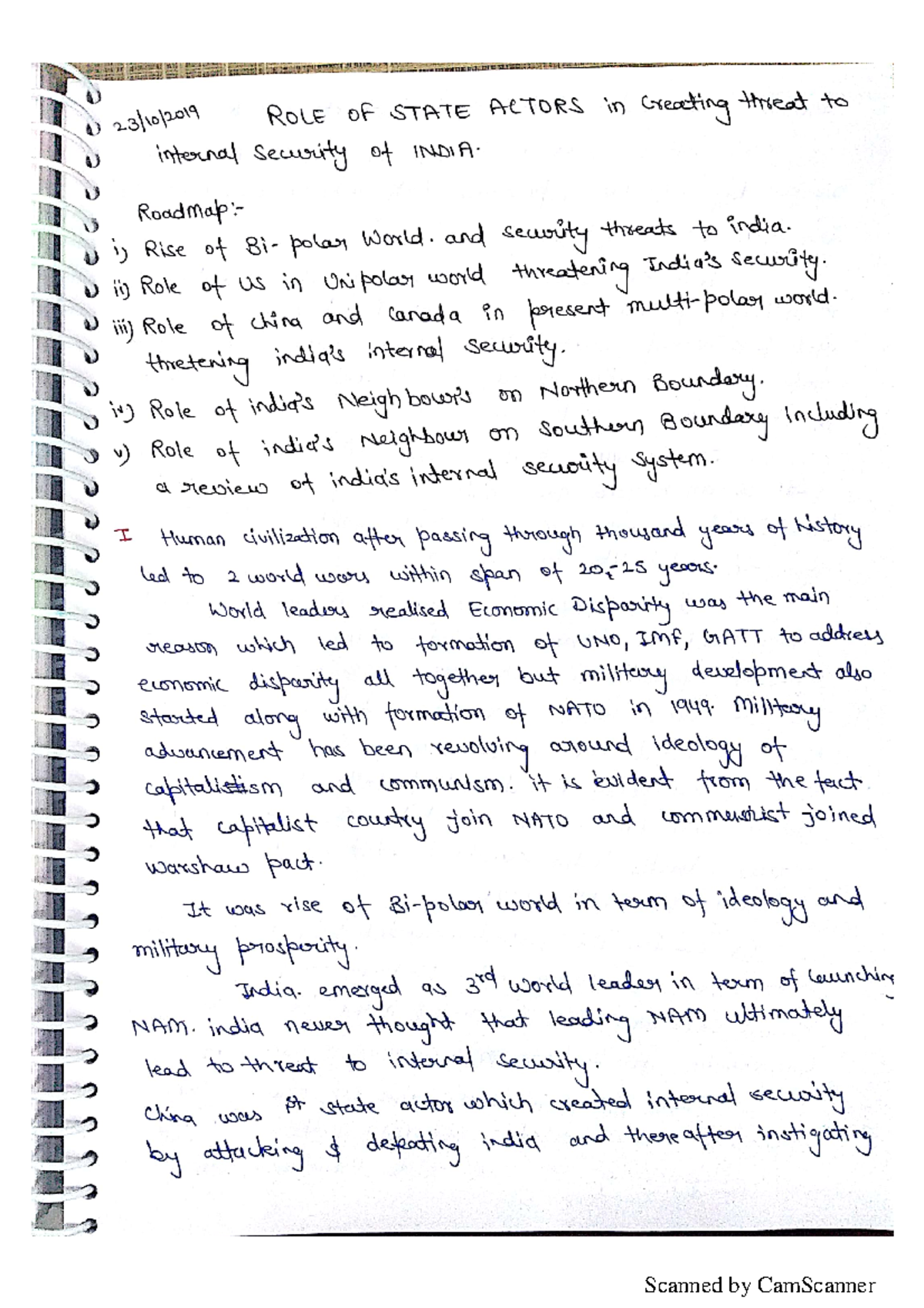 Internal security Political Science IGNOU Studocu