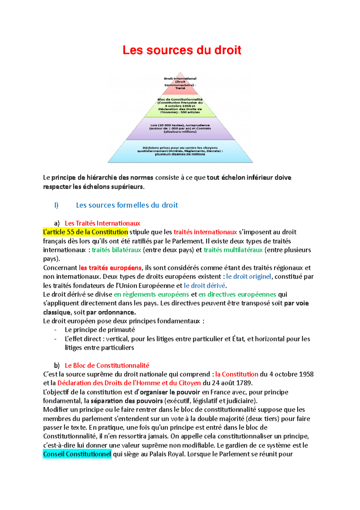 source-du-droit-les-sources-du-droit-le-principe-de-hi-rarchie-des