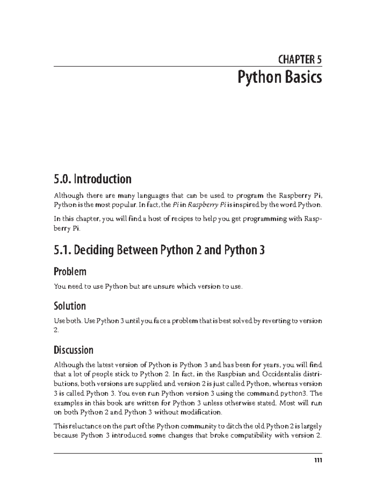 Chapter 05. Python Basics - CHAPTER 5 Python Basics 5. Introduction ...