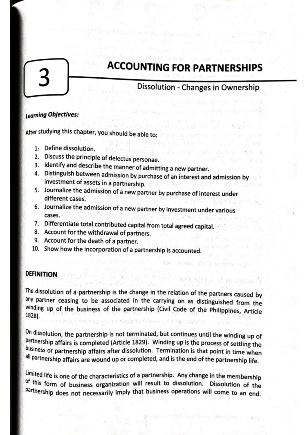 Accounting For Partnership - Chapter 3 - BS Accountancy - Studocu