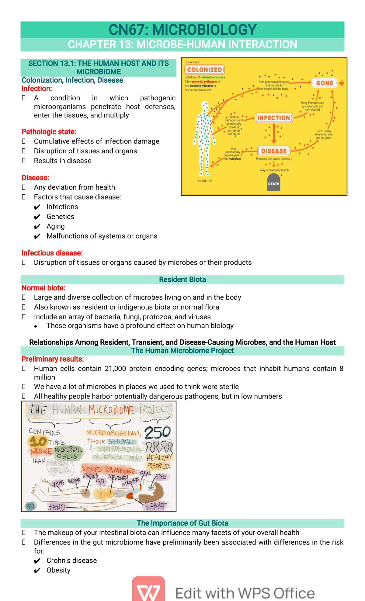 Chapter-13 - Bacteria - CN 67 : MICROBIOLOGY CHAPTER 13 : MICROBE-HUMAN ...