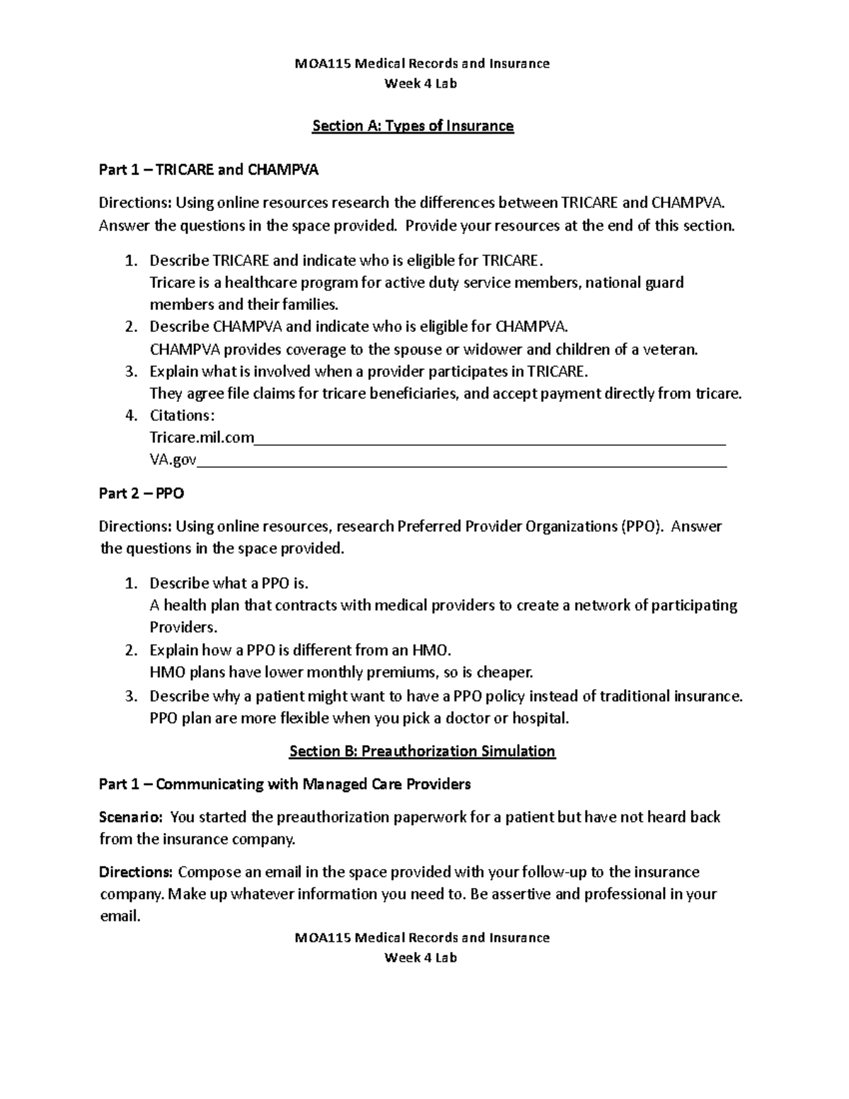 Week 4 Online Lab - Notes - MOA110 - Fortis - Studocu