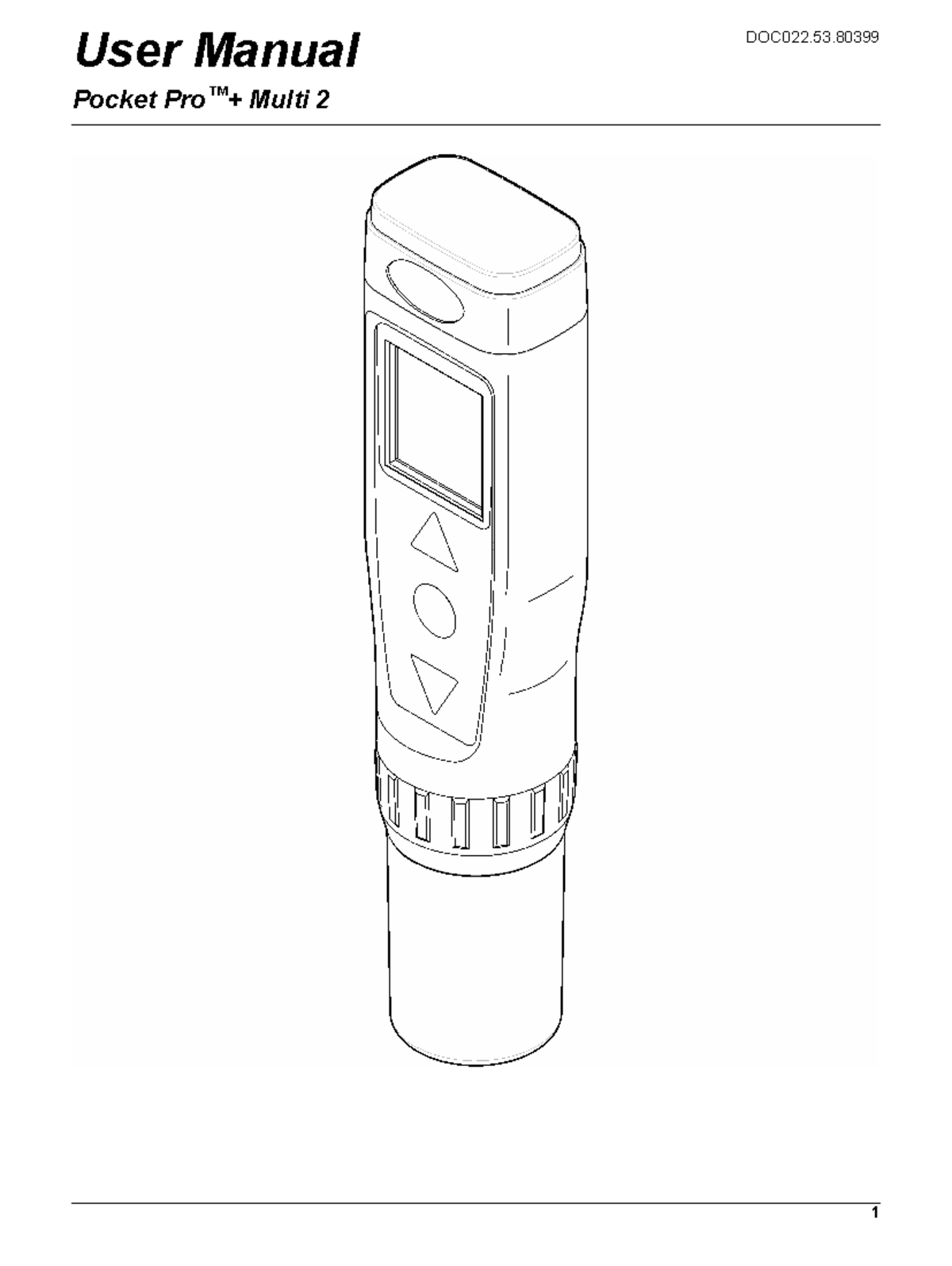 Manual HACH pocket pro User Manual DOC022. Pocket Pro™+ Multi 2