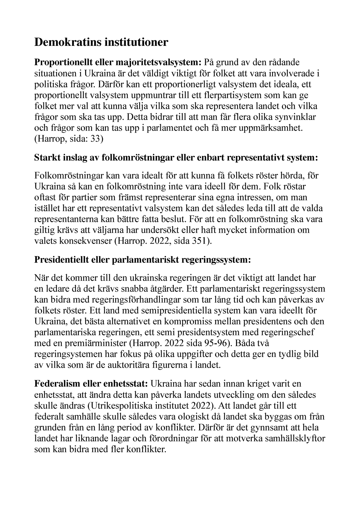 Jämförande - Demokratins Institutioner Proportionellt Eller ...