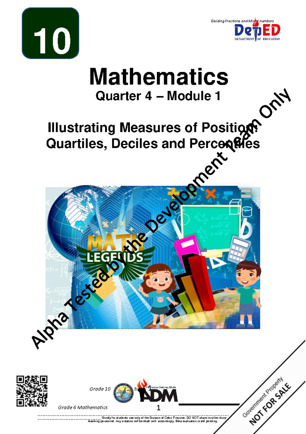 Math10 Q4 Wk1 Module 1 Final - Grade 10 Mathematics 1