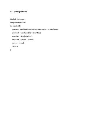 C++ problems set B - OOP Practice materials - Object-oriented ...