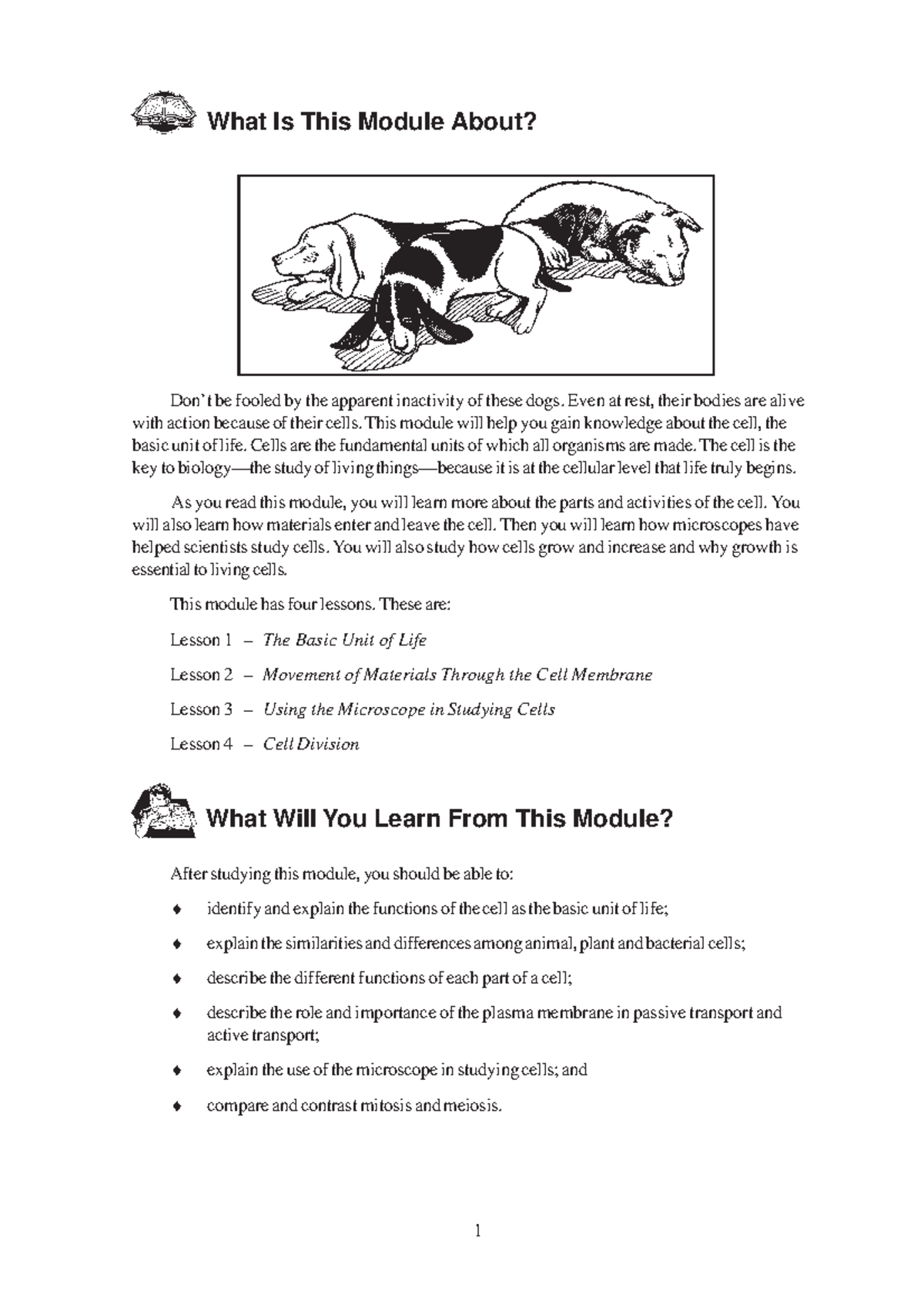Cell The Basic Unit of Life - What Is This Module About? Don’t be ...